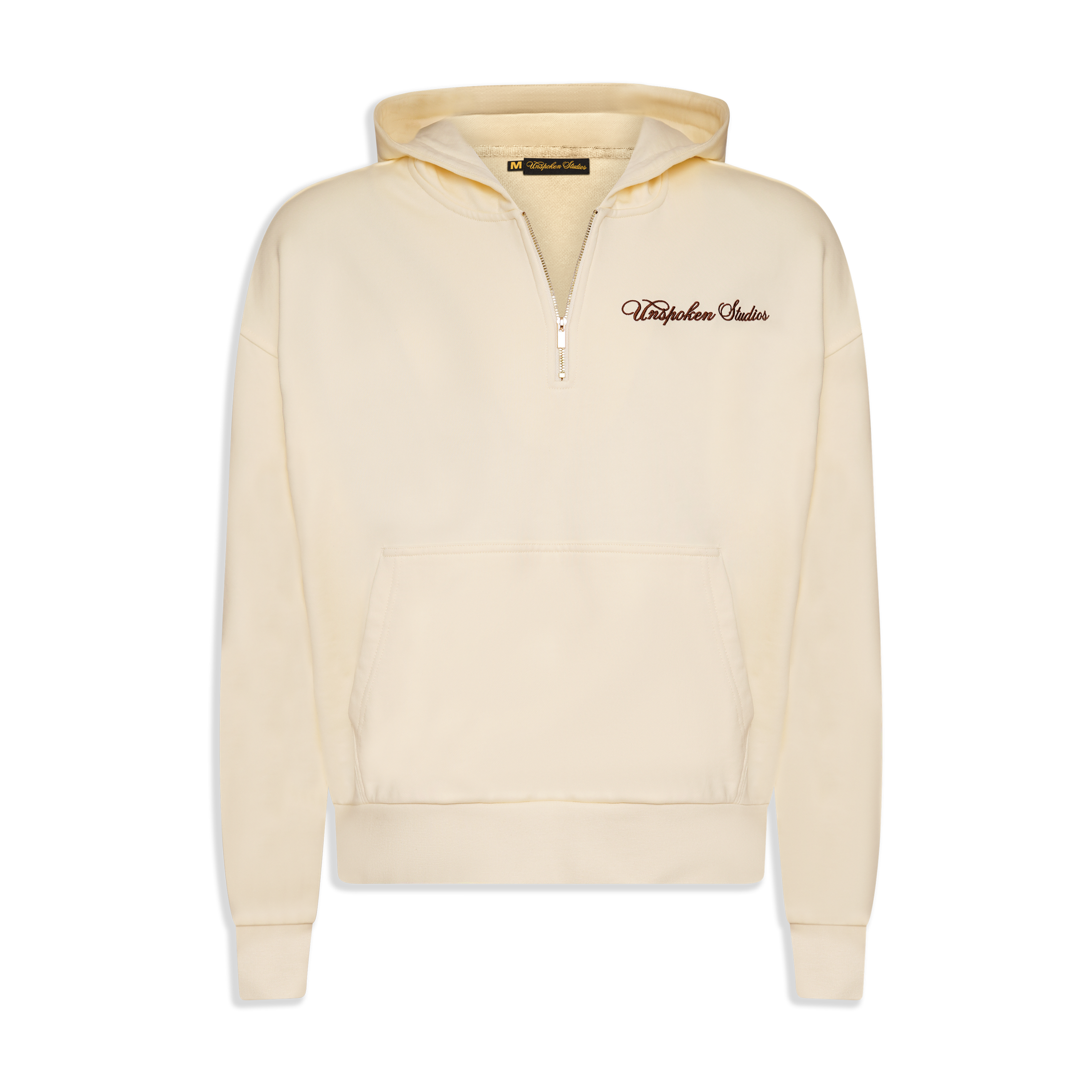 SCRIPT HALF-ZIP (LIGHT BONE)