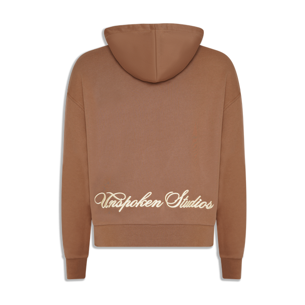 SCRIPT HOODIE (COCOA)