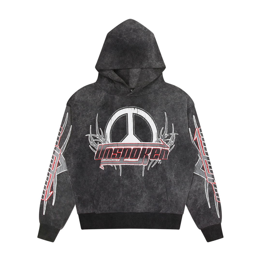ACID WASHED HOODIE – unspokenstudios