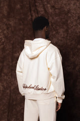 SCRIPT HALF-ZIP (LIGHT BONE)